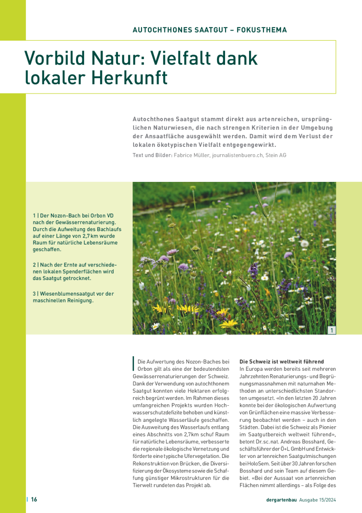 Vorbild Natur: Vielfalt dank lokaler Herkunft - 